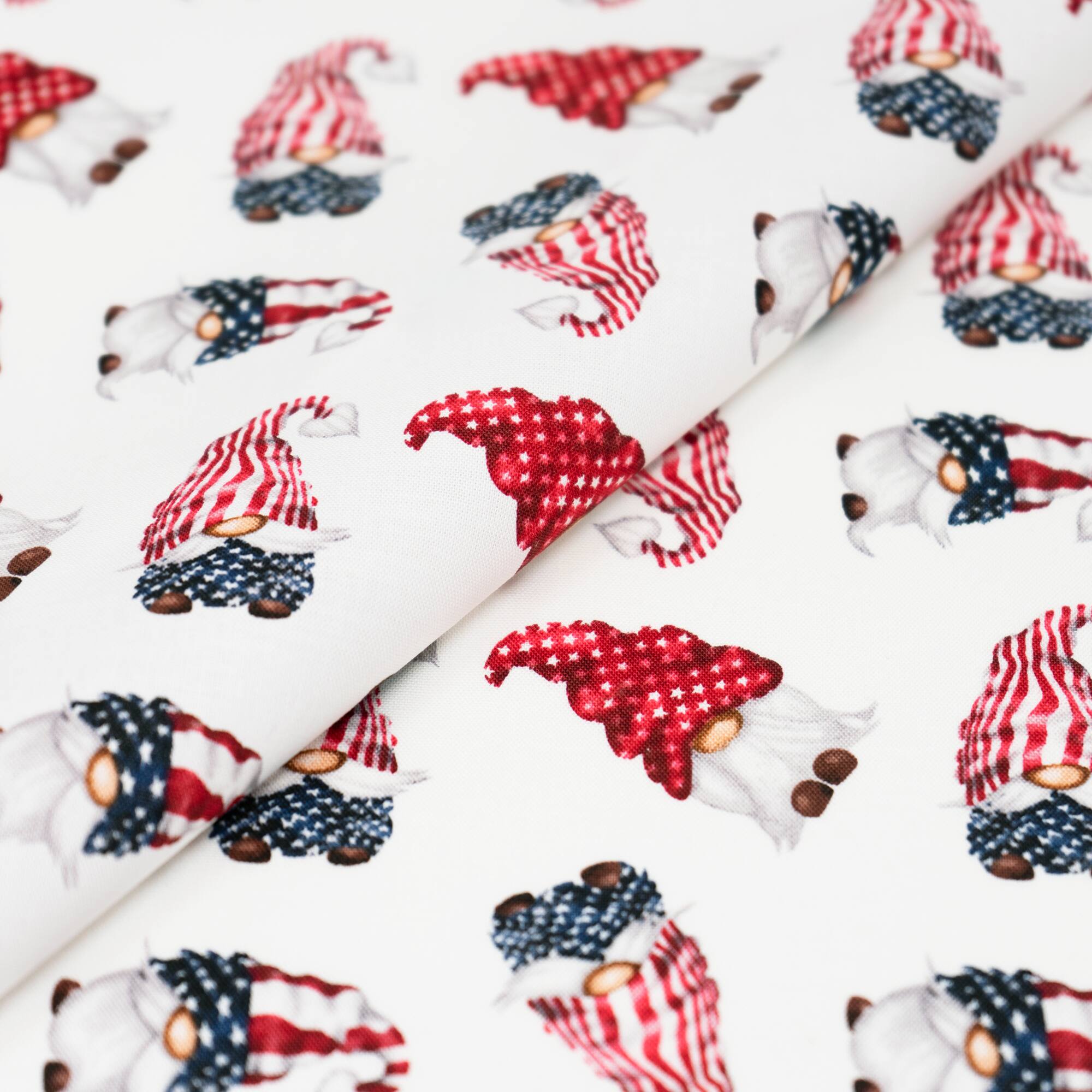SINGER Patriotic Gnome Cotton Fabric